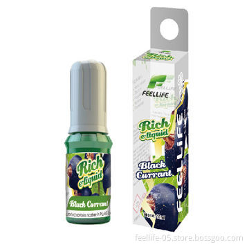 Feelife Fruit Series E-liquid, Black Currant Flavor, with Child-proof bottles, to Refill E Cigarette